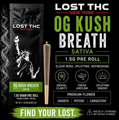 Lost THC - Lost THC | Pre-roll | OG Kush Breath | 1.5g Main Image