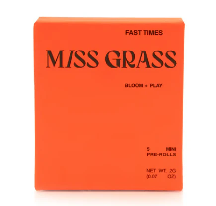 Miss Grass - Miss Strawberry - Fast Times Bubble Hash Infused 2g-5pk Mini Pre-Rolls 42137 Main Image