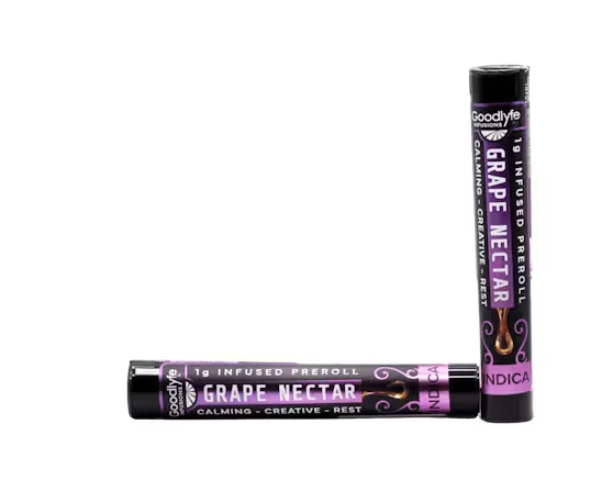 GOODLYFE - GRAPE NECTAR INFUSED PREROLL - GOODLYFE - 1g Main Image