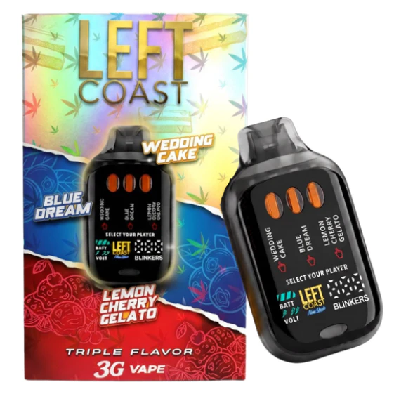 LEFT COAST - Wedding Cake X Blue Dream X LCG - 3G AIO Vape Main Image