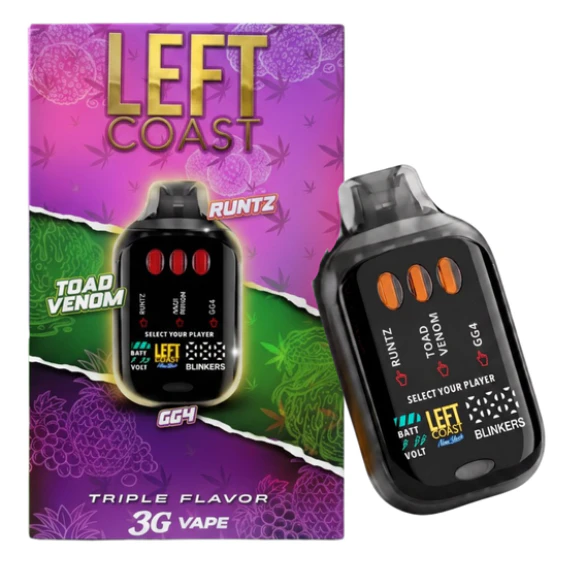 LEFT COAST - Runtz X Toad Venom X GG4 - 3G AIO Vape Main Image