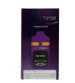CannaTech - BLACK CHERRY GELATO X GRANDADDY PURP DUAL VAPE PEN - CANNATECH - 2g Main Image
