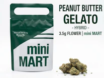 Peanut Butter Gelato -Hybrid- 29.15% THC | 3.5g Flower | mini MART -k8 