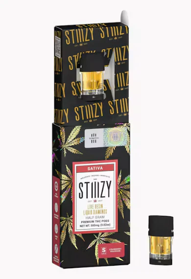 STIIIZY - STRAWBERRY MILKSHAKE LIVE RESIN LIQUID DIAMOND VAPE POD - STIIIZY - 0.5g Main Image