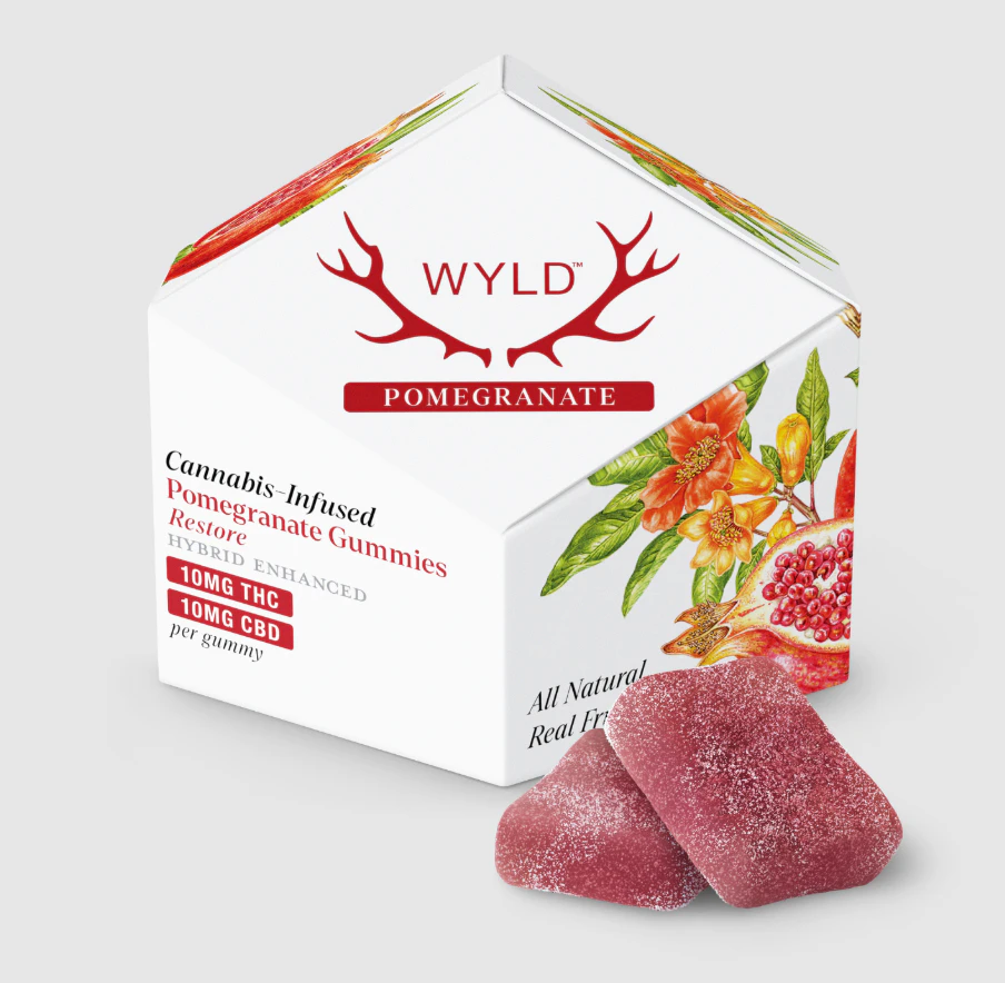 WYLD - Wyld | Edibles | Gummies | Pomegranate | THC:CBD 1:1 | 100mg | Main Image