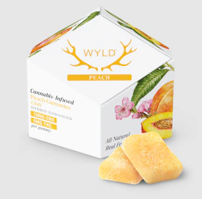 Wyld | Edibles | Gummies | Peach | CBD:THC 2:1 | 100mg CBD x 50mg THC|