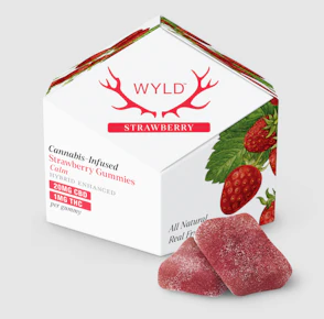Wyld | Edibles | Gummies | strawberry | CBD:THC 20:1 | 200mg CBD x 10mg THC|