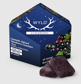 Wyld | Edibles | Gummies | Elderberry | THC:CBN 2:1 | 100mg THC x 50mg CBN |