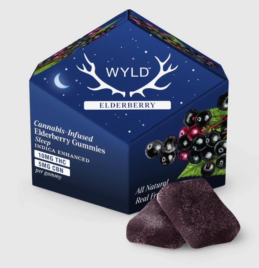 WYLD - Wyld | Edibles | Gummies | Elderberry | THC:CBN 2:1 | 100mg THC x 50mg CBN | Main Image