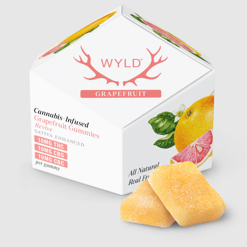WYLD - Wyld | Edibles | Gummies | Grapefruit | THC:CBG:CBC 1:1 | THC 100mg : CBG 100mg : CBC 100mg | Main Image