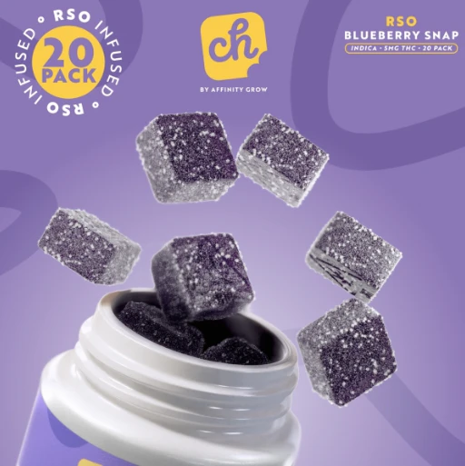 AFFINITY - Chew RSO Blueberry Snap Gummies I 01129 Main Image