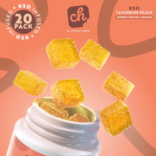 AFFINITY - Chew RSO Tangerine Peach Gummies H 01071 Main Image