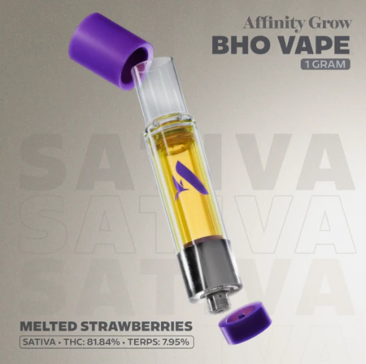 AFFINITY - Melted Strawberries 1g BHO Vape T818 S 00987 Main Image
