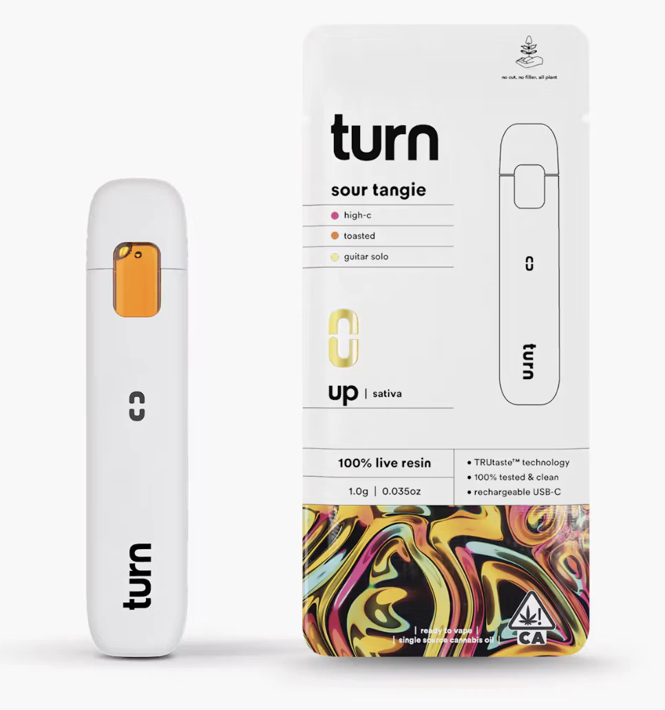 turn - 1g TURN Live Resin All-In-One Vape - Sour Tangie 80% Main Image