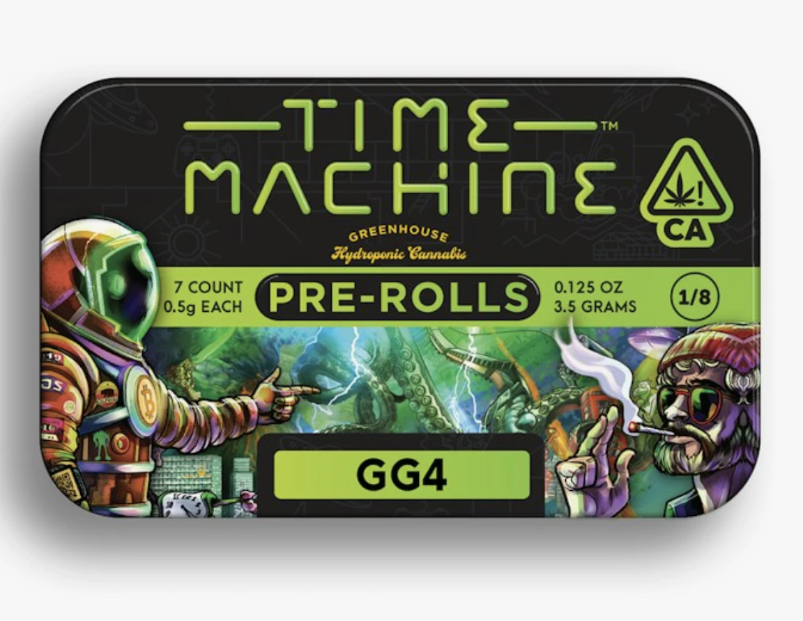 Time Machine - 3.5g 7pk Time Machine Pre-rolls - GG4 21% Main Image