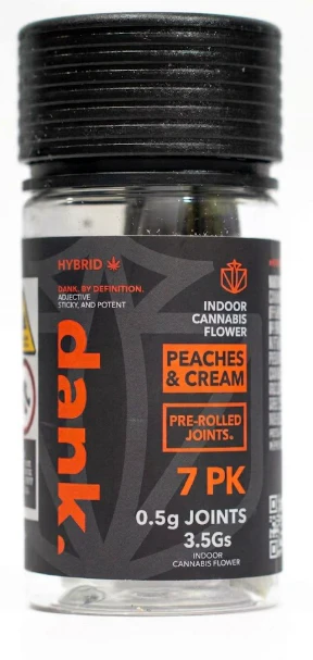 Dank By Definition - Peaches & Cream 7 Pack Pre Roll - .5G (3.5G) Main Image