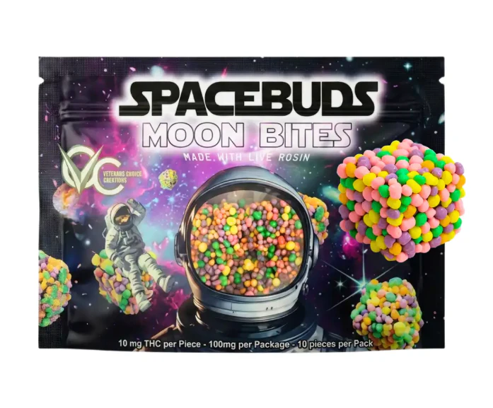 SPACEBUDS - Space Buds | Edibles | Live Rosin Edibles - Moon Bites - Blueberry Muffin | 100mg Main Image