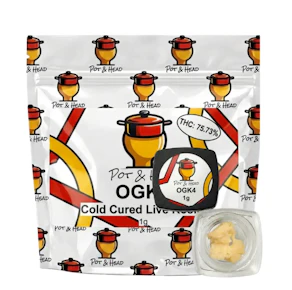Pot & Head | Concentrates | Live Rosin | OGK4 - Cold Cure Rosin | 1g