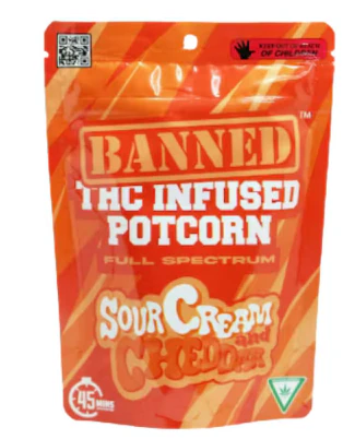 BANNED - Banned | Sour Cream and Cheddar Potcorn | 200mg Main Image