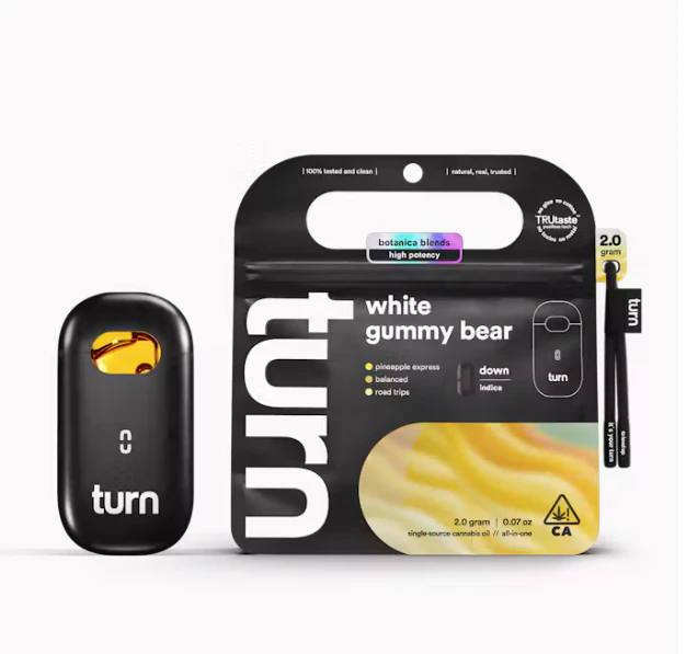 turn - White Gummy Bear - 2g Botanica Blends Disposable (Turn) Main Image