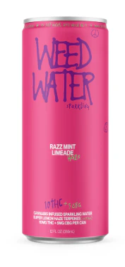 Weed Water - Raspberry Mint Lemonade 12OZ - 10MG Main Image