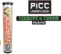PiCC | Chopsticks | UnInfused Preroll | Cookies n Cream | 1g | Hybrid