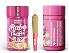 2.5g Baby Jeeter Infused Prerolls 5x0.5g - Bubba G 38%