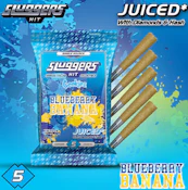 Blueberry Banana - 5pk Diamond & Hash Infused Joints (Sluggers x Cookies)