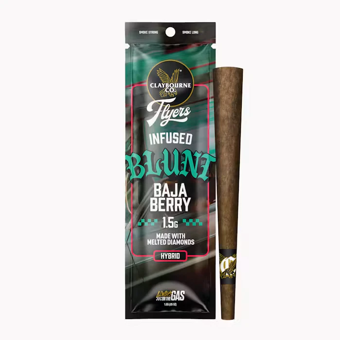 Claybourne Co. - Claybourne Co. Flyers Infused Blunt 1.5g Baja Berry Main Image