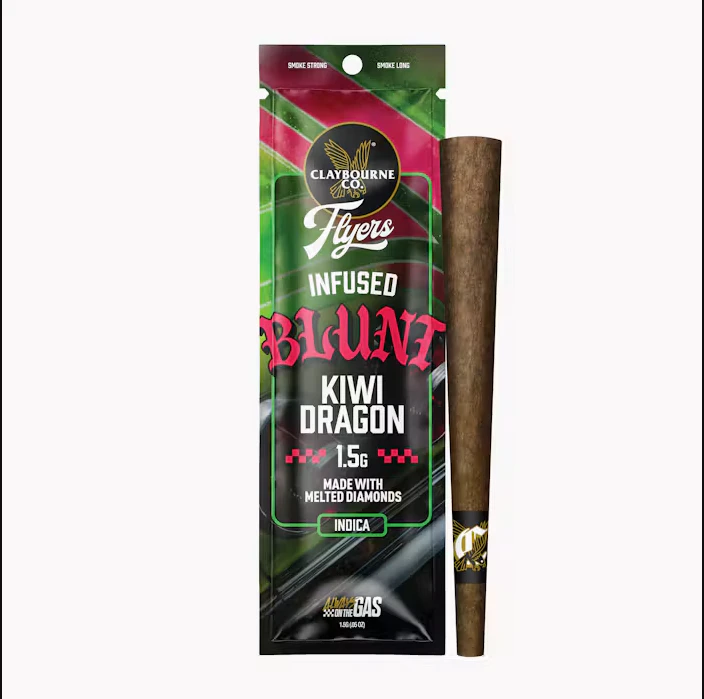 Claybourne Co. - Claybourne Co. Flyers Infused Blunt 1.5G Kiwi Dragon (I) Main Image