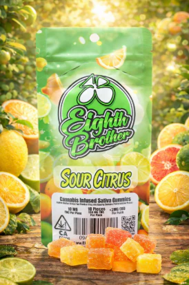 Eighth Brother - (Mix & Match 3 FOR $25) Sour Citrus Gummies 10 pack - 100 mg Main Image
