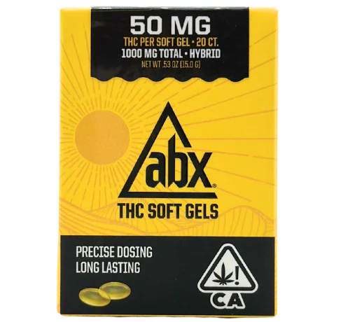 ABX - ABX - Soft Gels - 50mg THC - 20ct Main Image