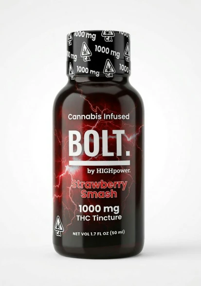 HIGH power - Bolt - Tincture - Strawberry Smash - 1000mg Main Image
