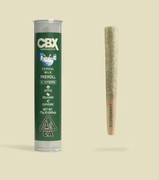 CBX: Cannabiotix - CBX - Preroll - Cereal Milk - .75g Main Image