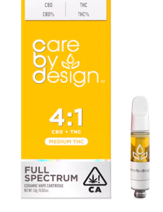 Care By Design - Care By Design - Cartridge - 4:1 CBD:THC - Full Spectrum - 1g Main Image