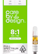 Care By Design - Cartridge - 8:1 CBD:THC - Full Spectrum - 1g