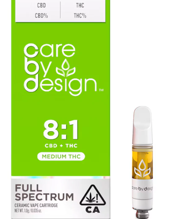 Care By Design - Care By Design - Cartridge - 8:1 CBD:THC - Full Spectrum - 1g Main Image