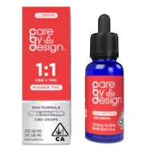 Care By Design - Tincture - 1:1 CBD:THC - Full Spectrum - 30ml