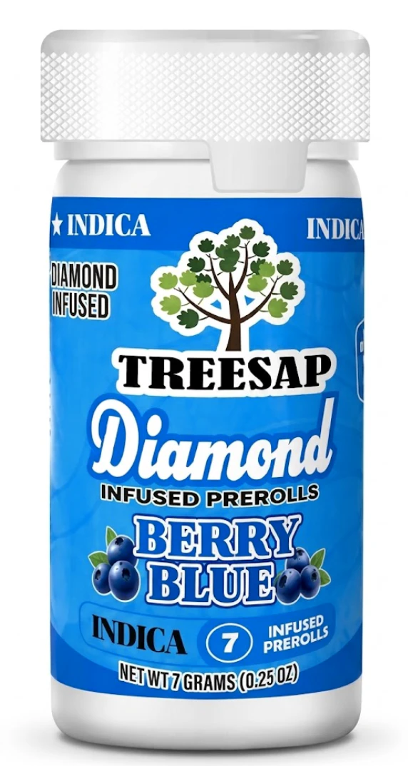 Treesap - OK - Treesap - Diamond Infused - Berry Blue - Prerolls - 7G Main Image