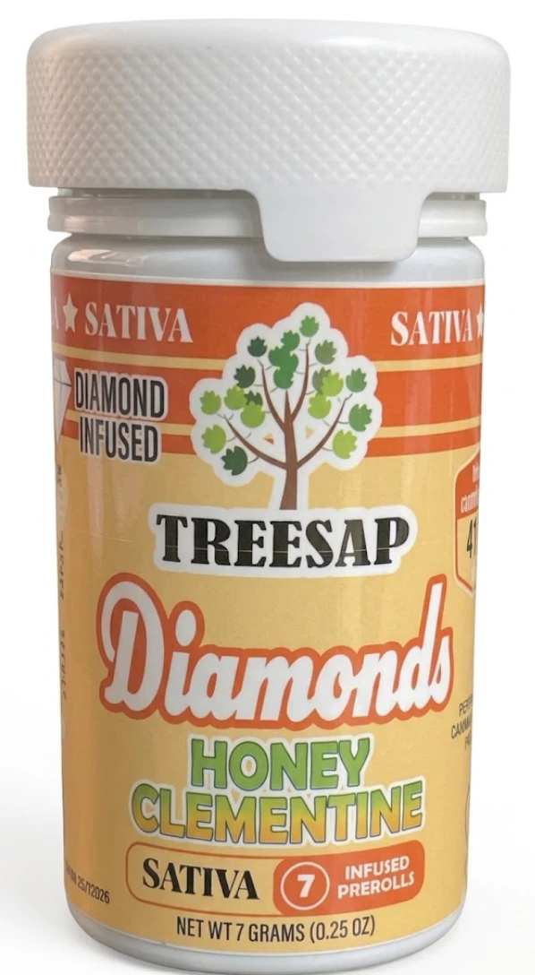 Treesap - OK - Treesap - Diamond Infused - Honey Clementine - Prerolls - 7G Main Image