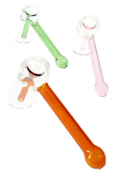 6" Colored Glass Hammer Bubbler