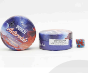 Punch - [Punch] Gummies - 100mg - Solventless Asteroids - Cherry Razz Storm