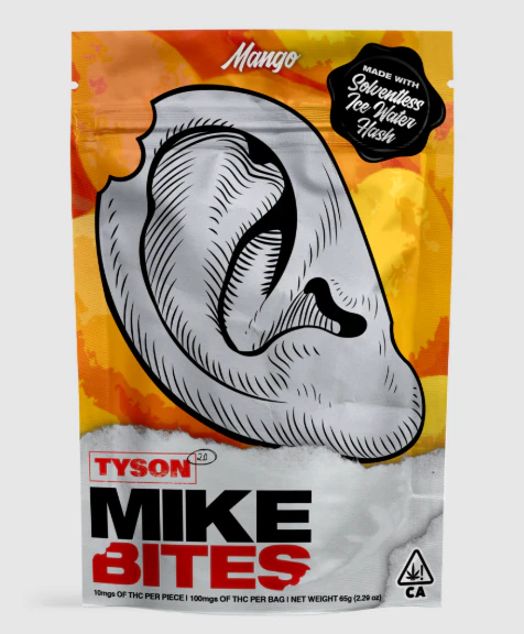 Tyson - Tyson 2.0 — Mike Bites Solventless Gummies - Mango (100mg) Main Image