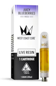 [West Coast Cure] Cartridge Live Resin - 1g - Juicy Blueberries
