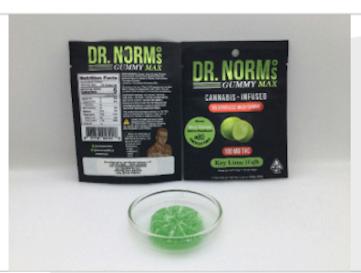 DR. NORM'S - [Dr. Norm's] THC Gummy - 100mg - Key Lime High Gummy (S)
