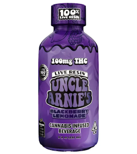 UNCLE ARNIE'S - [Uncle Arnie's] Live Resin THC Beverage - 100mg - Blackberry Lemonade (H)