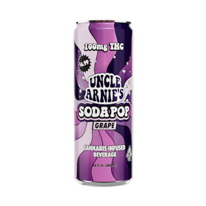 UNCLE ARNIE'S - [Uncle Arnie's] THC Soda - 100mg - Grape (H)