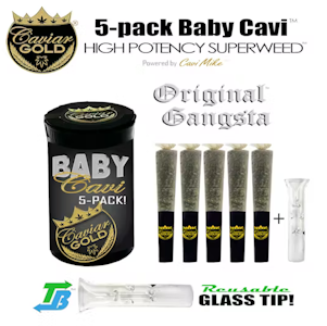 Caviar Gold - Baby Cavi - Original Gangsta - 5pk Infused Preroll