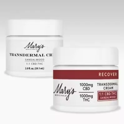 Mary's Medicinals™ - [Mary’s Medicinals] Transdermal Cream - 1000mg - 1:1 Sandalwood Recover Main Image