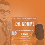 [Dr. Norm's] Brownie - 100mg - Peanut Butter Cup (H)